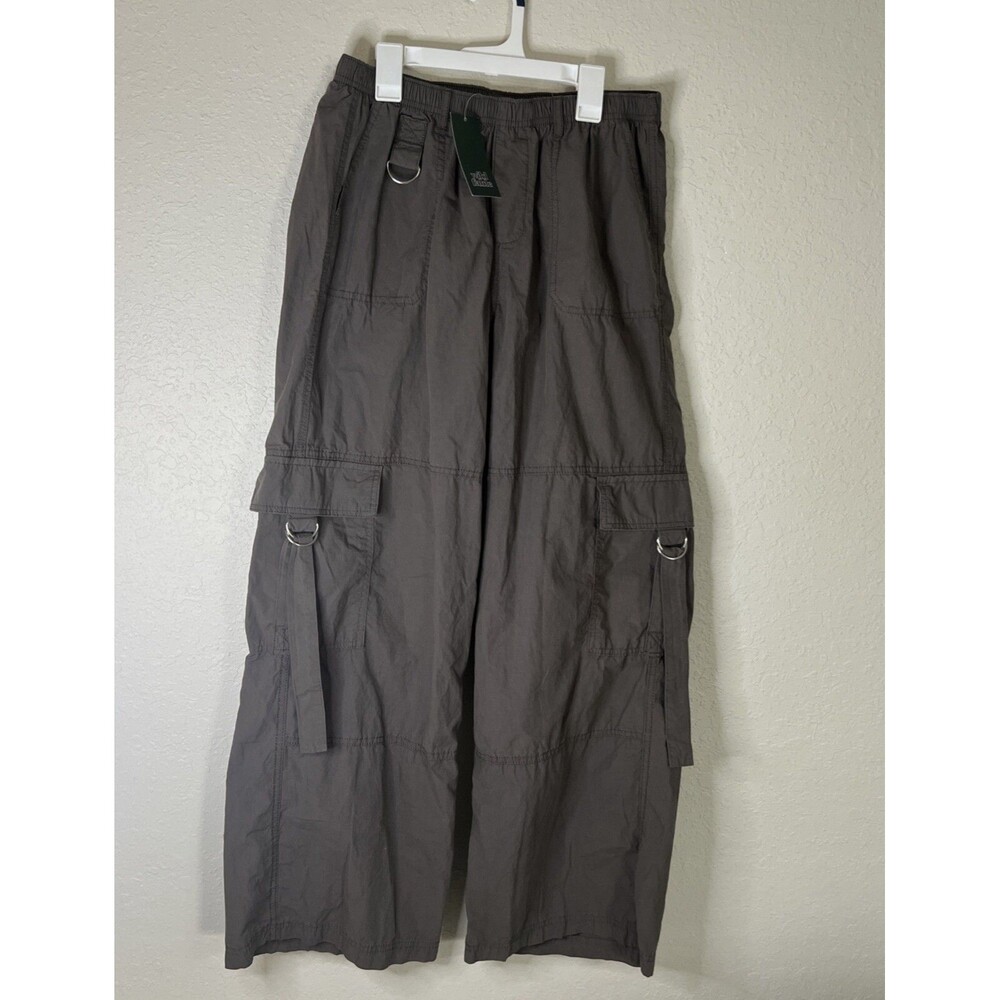Wild Fable Women's Cargo Pants Size S Wide Leg Relaxed, Pewter Grey.